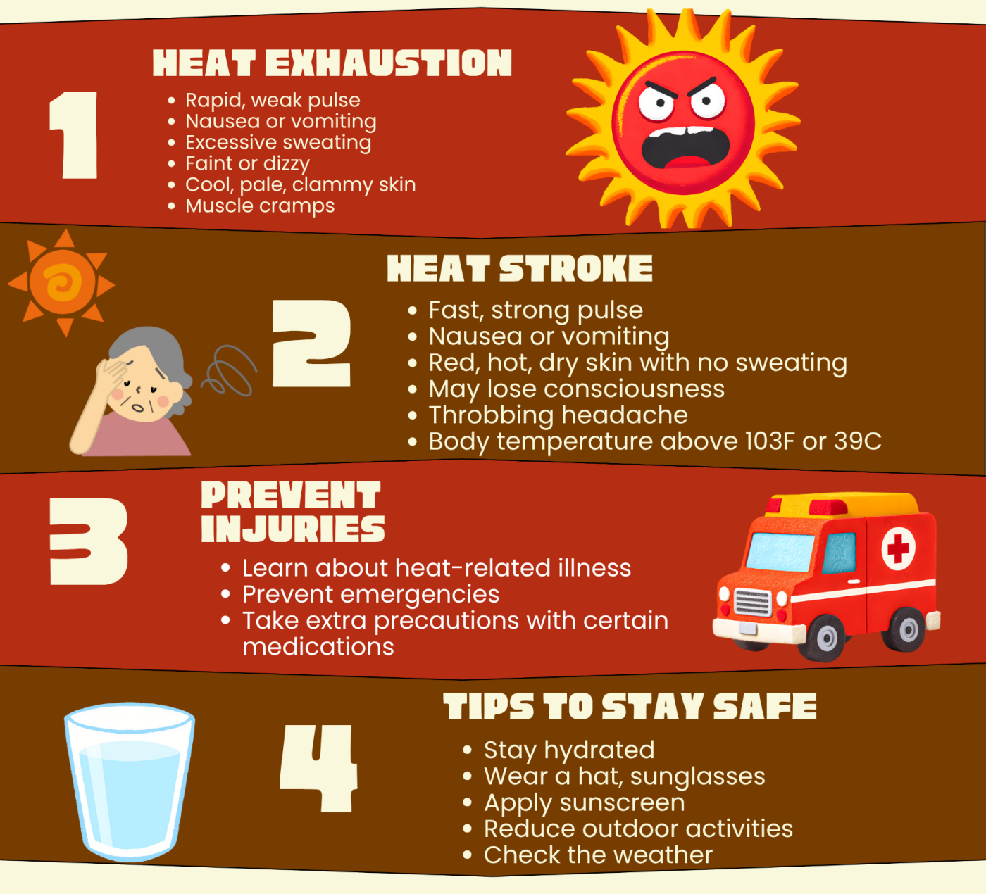 Hot weather information